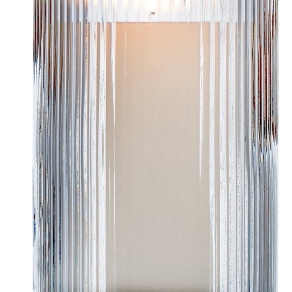 BH&G Glass 8” Hurricane Candle Holder, Blue - Picture 3 of 5